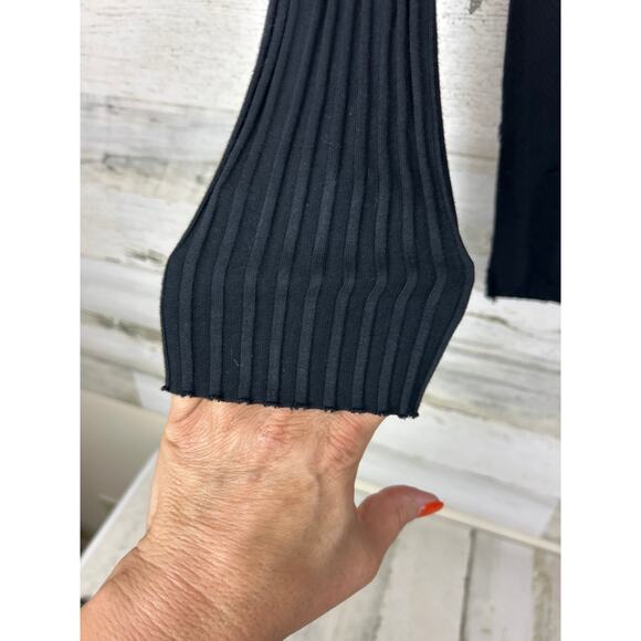 Indie Peace Women’s M Black Handmade Long Sleeve Boho Hoodie Top Rare - Picture 2 of 7